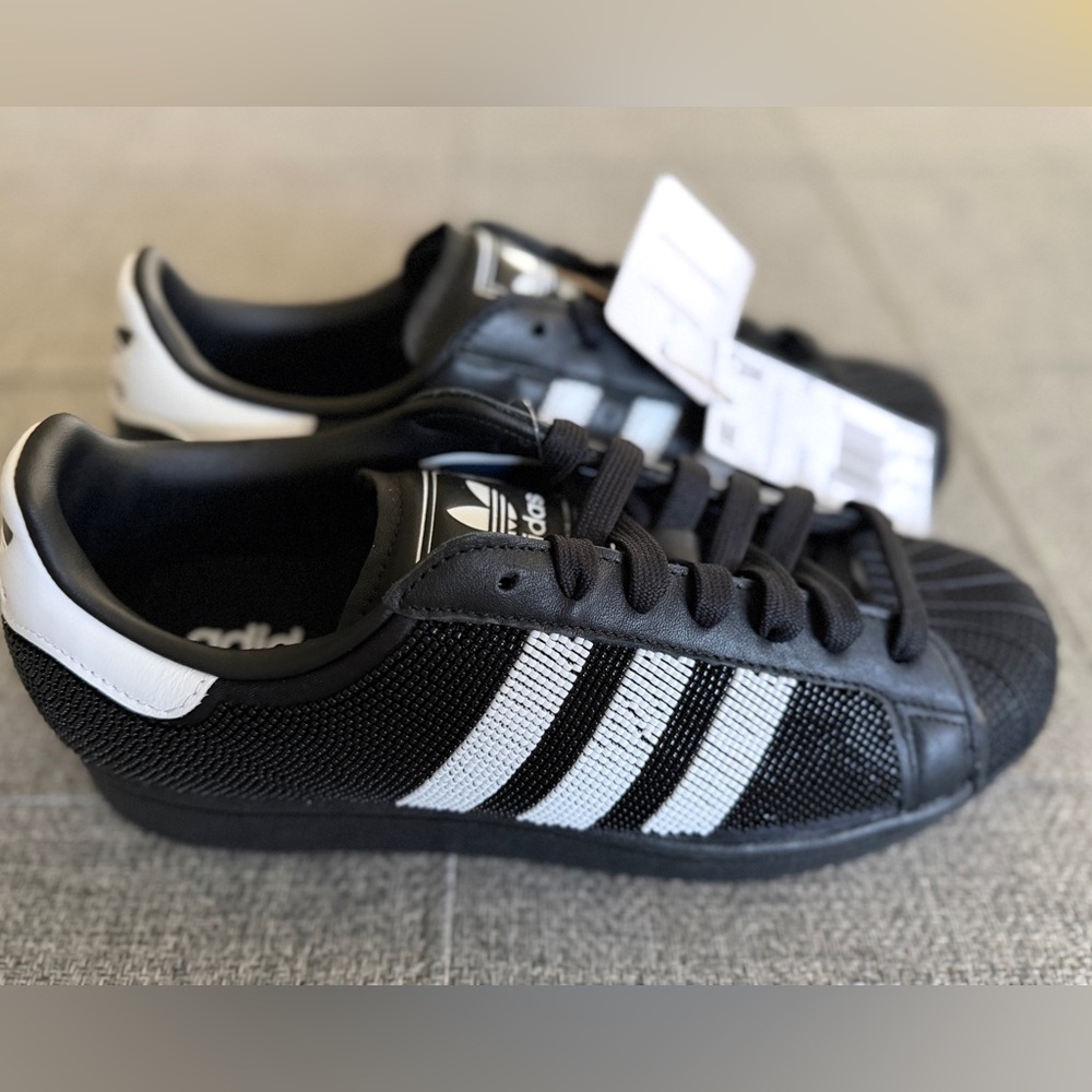 *RARE*Adidas Women's Superstar Originals Beaded |JH7098| Sz 9 - Picture 4 of 7